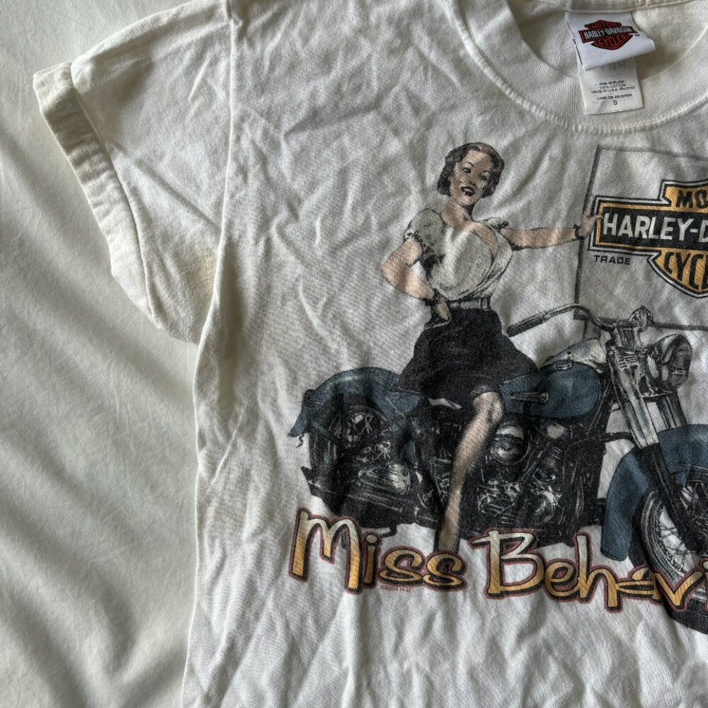 Vintage Harley Davidson "Miss Behavin" Woman